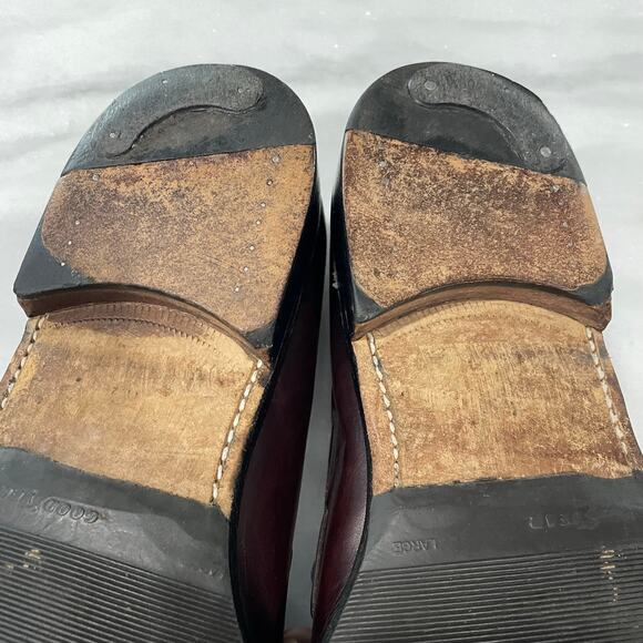 Finsbury Classic Goodyear Welted Men 11.5 Shoes Brown Tassel Loafers Slipon READ - Picture 10 of 13